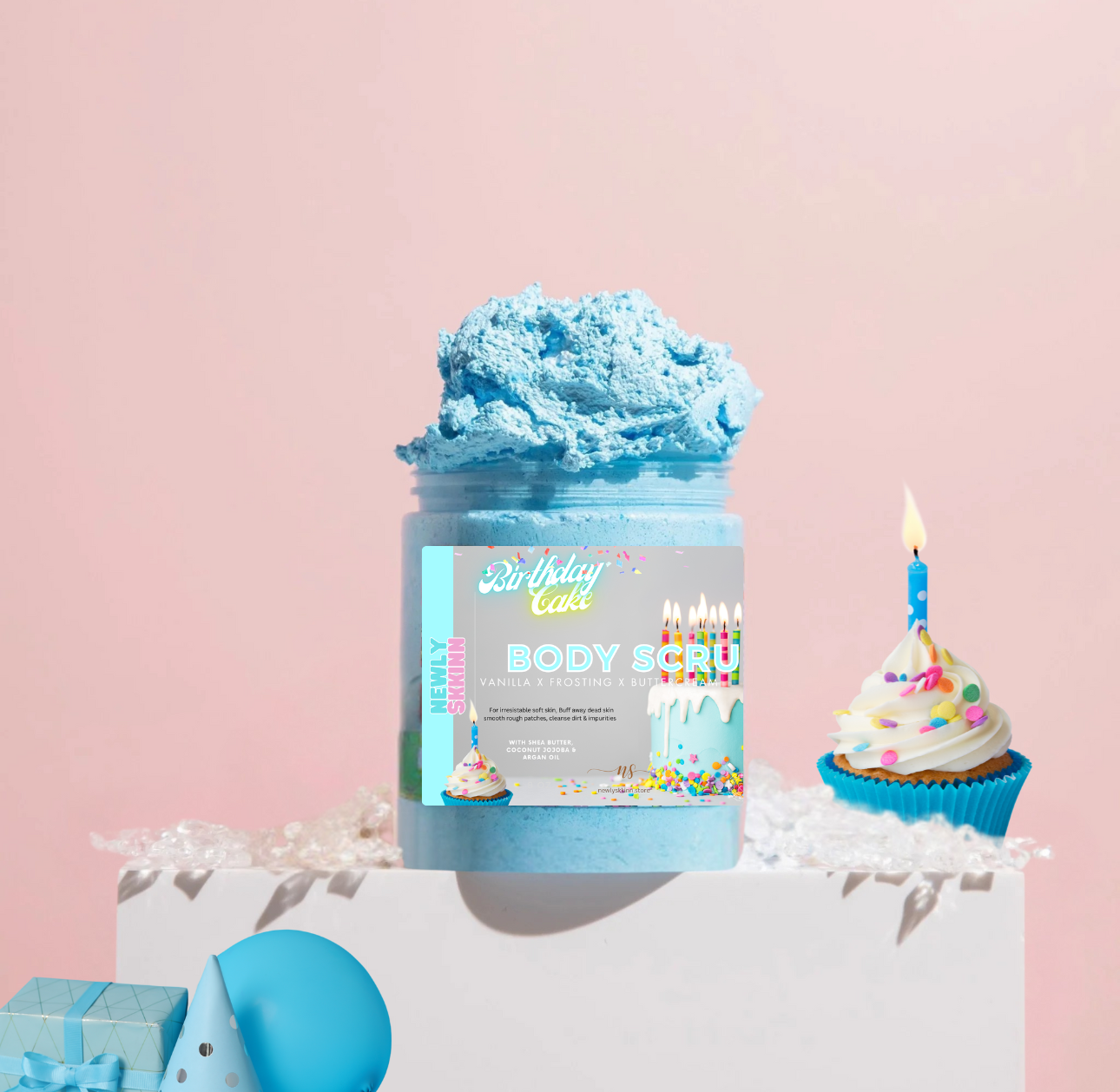 Birthday Cake Foam Body Scrub (8oz)